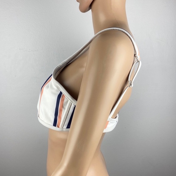 TAVIK WHITE STRIPED BIKINI TOP - Picture 6 of 11
